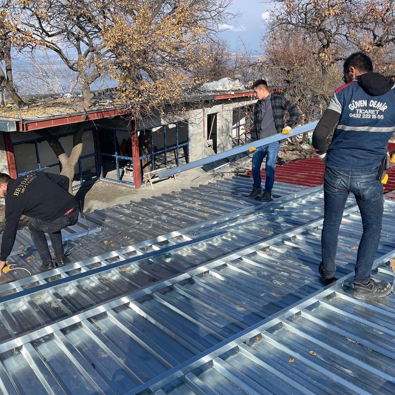 Van Kenetli Çatı Kaplama Edremit Belediye Sosyal Tesisler